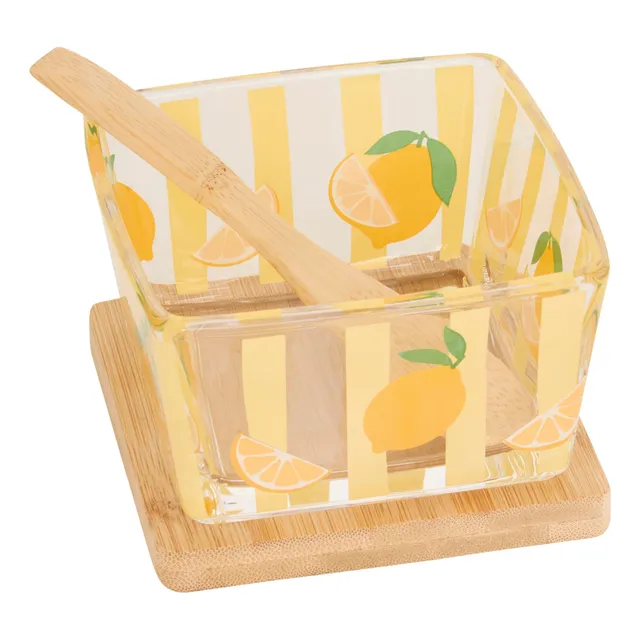 Stokomani Maison Lot 3 coupelles apéritives fruits verre bambou