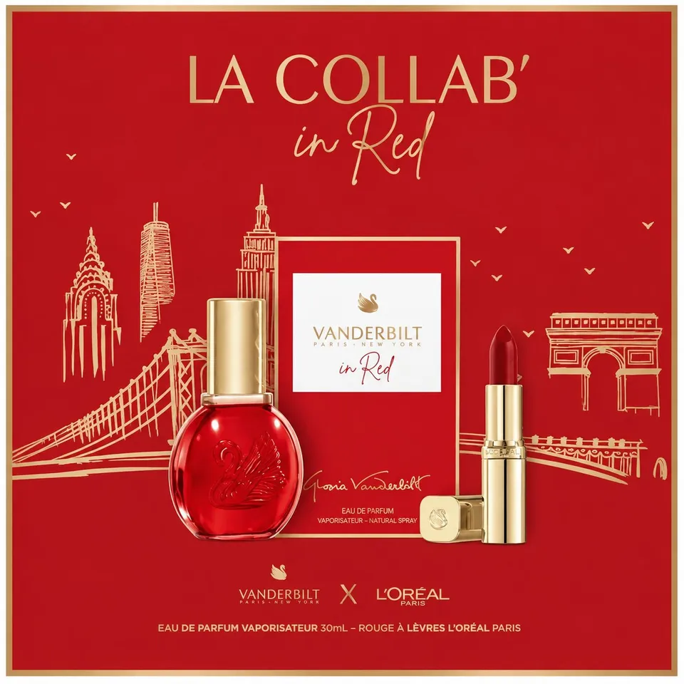 Coffret Eau de parfum 30ml + rouge à lèvres red
