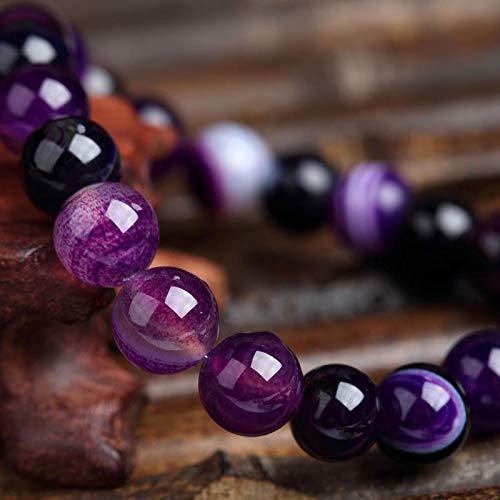 Shop-Story Bracelet Spiritualité agates violettes