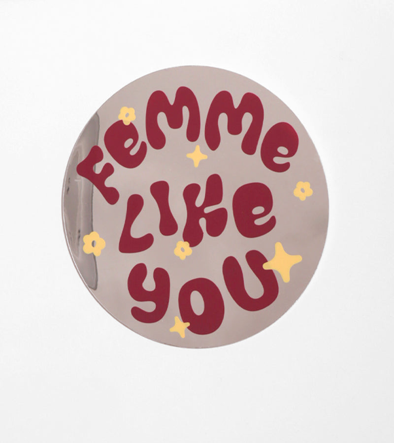 L'avant gardiste Miroir Femme like you mural pop