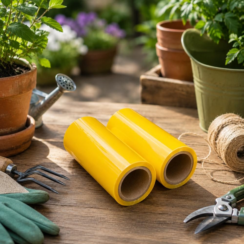Shop-Story Maison ruban jaune anti-insectes 10x220 cm lot de 2