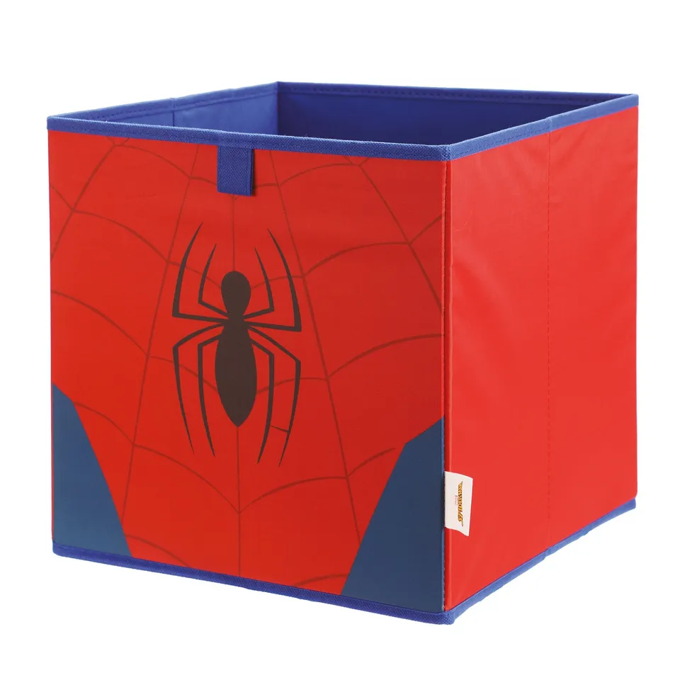 Stokomani Maison lot 2 boîtes rangement Spiderman 30 cm