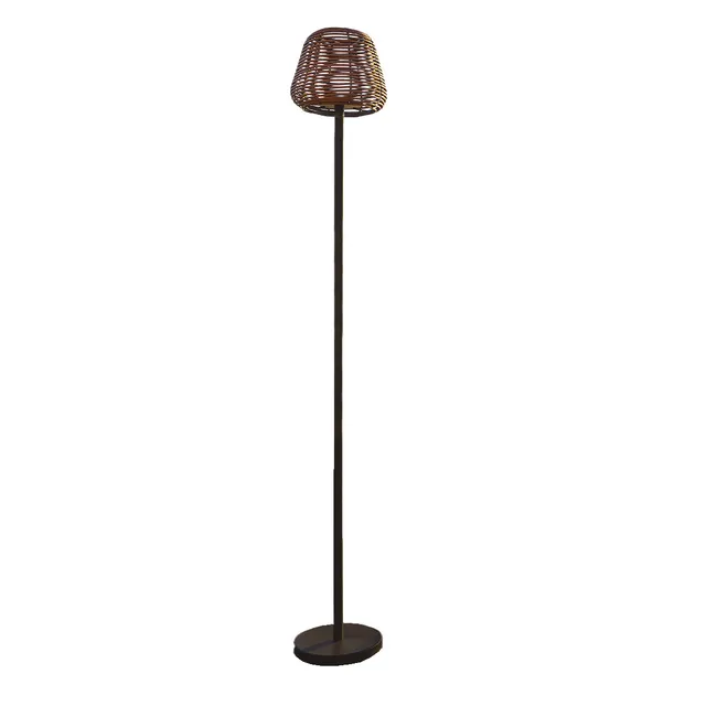 Red Deco Midy Bohème lampadaire nomade rotin H120cm RGB