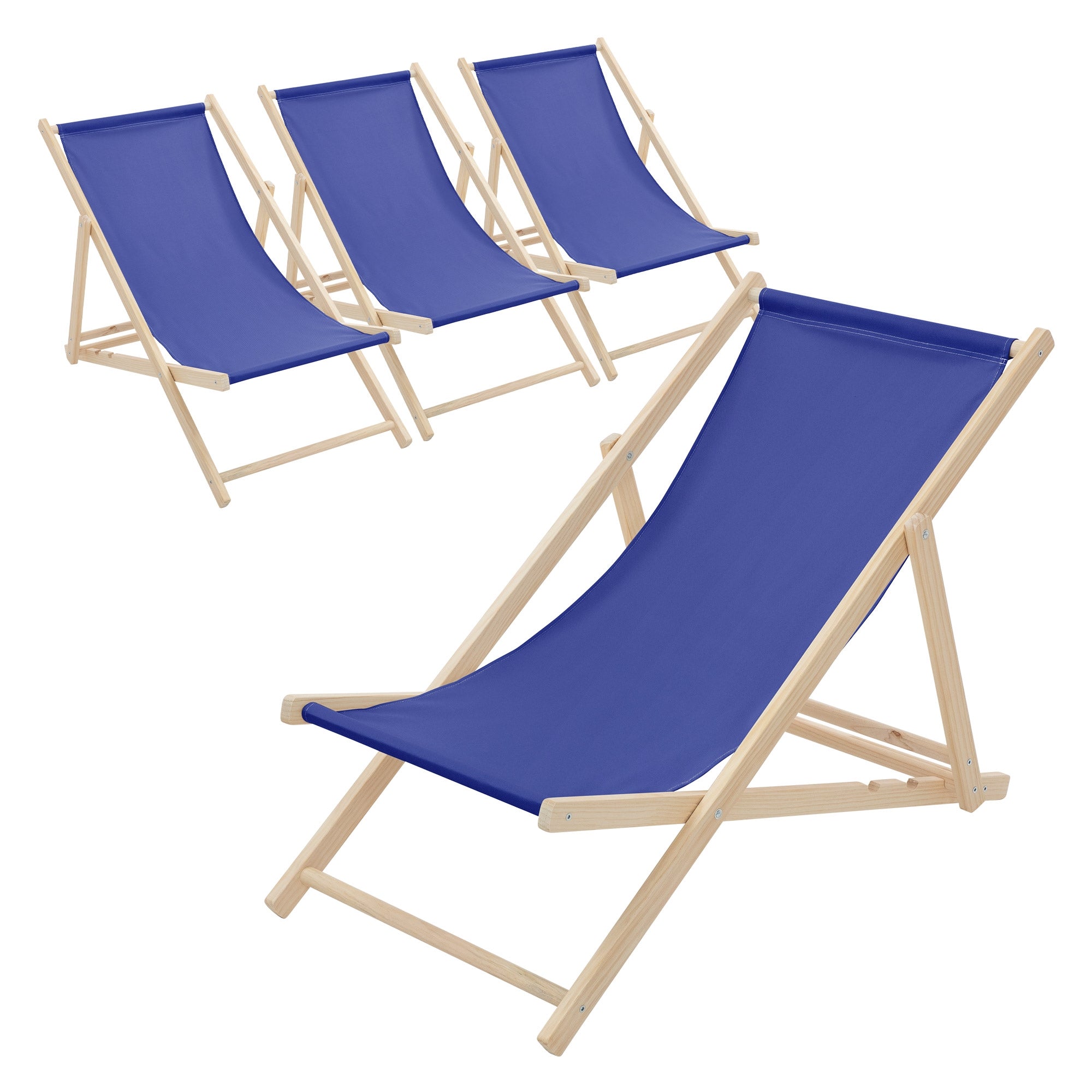 ECD Germany Sport & Freizeit transat bois bleu marine lot 4