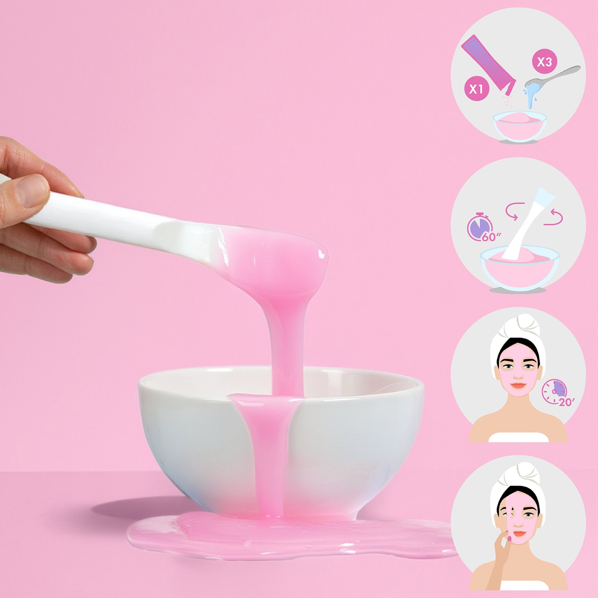 Stokomani Beauté et bien-être masque jelly collagène x3 poudre hydratant