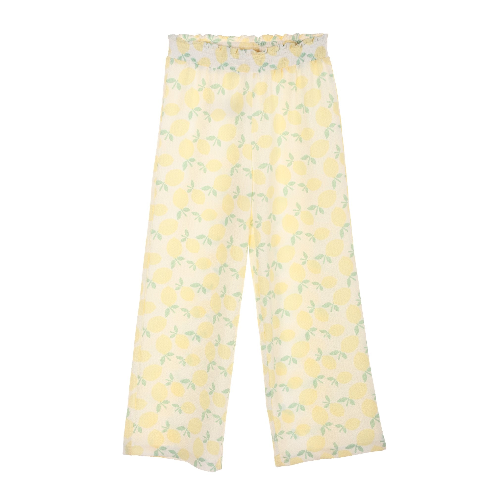 Pantalon taille élastique Jaune enfant 08A