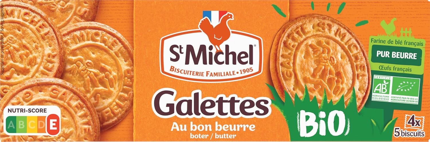 Galettes au bon beurre BIO 4 sachets de 5 biscuits pur beurre