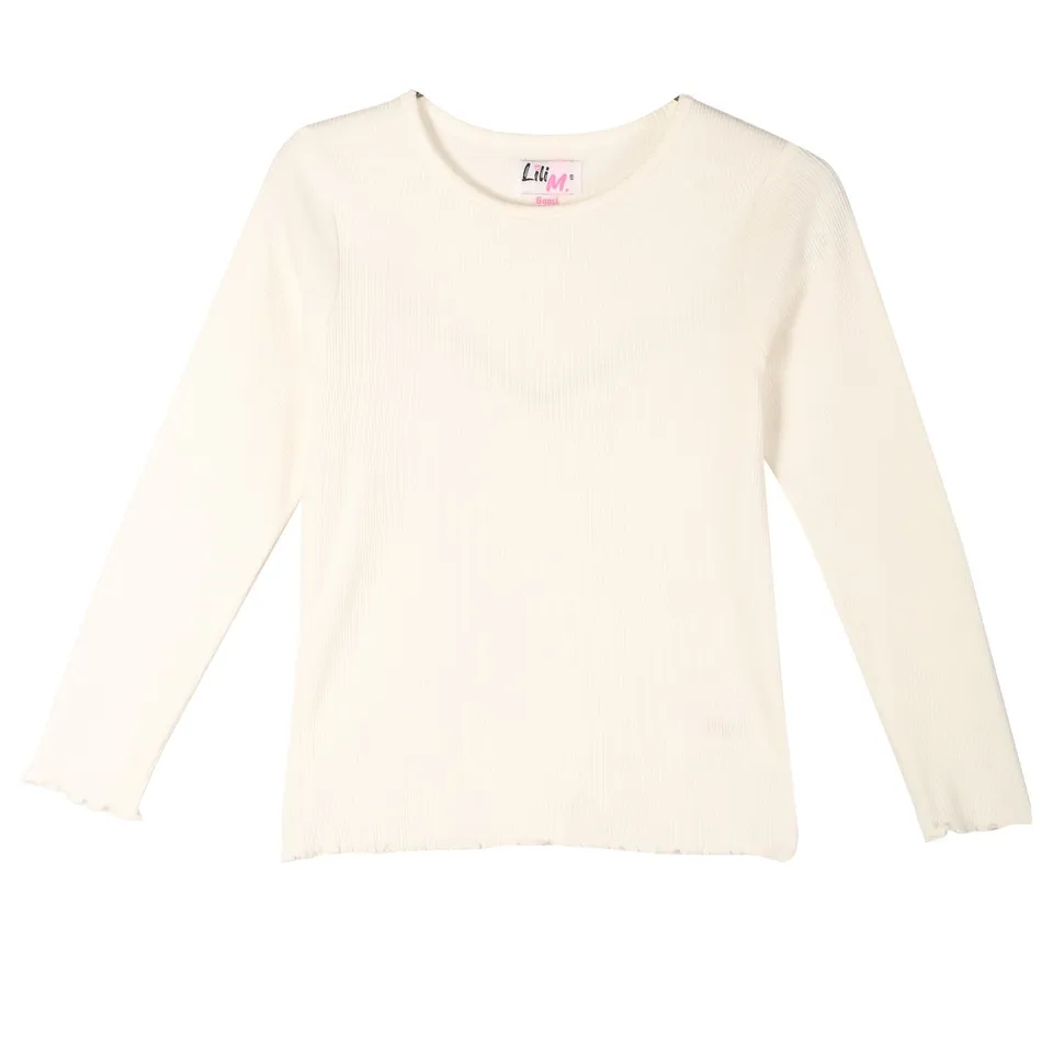 Stokomani Mode tee-shirt côtelé beige enfant 03A-12A