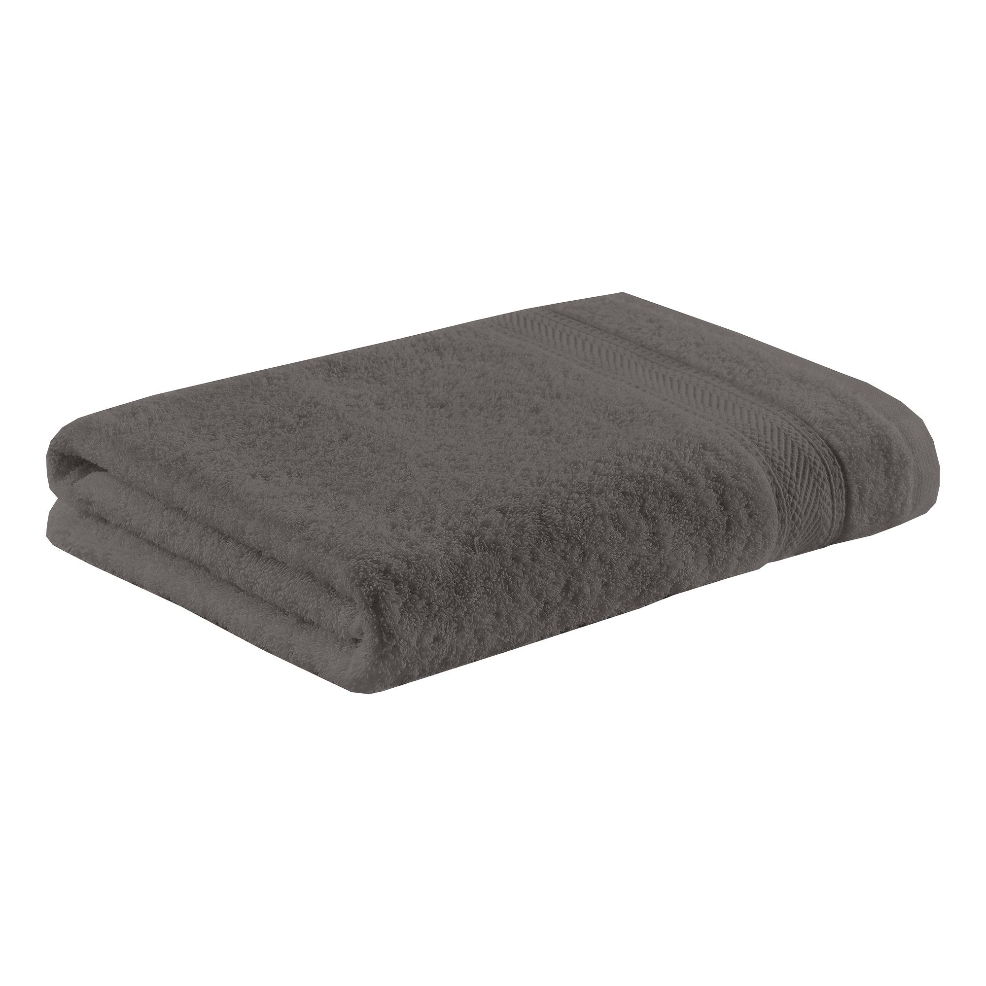 Stokomani Maison Drap de bain 90x145 cm gris éponge