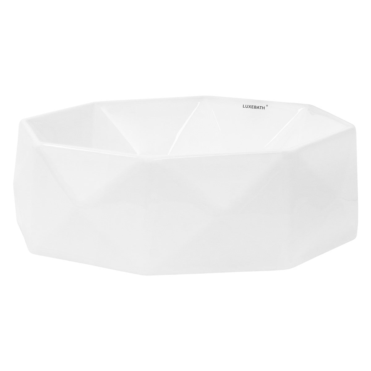 LuxeBath Diamant vasque à poser céramique blanc 420 mm