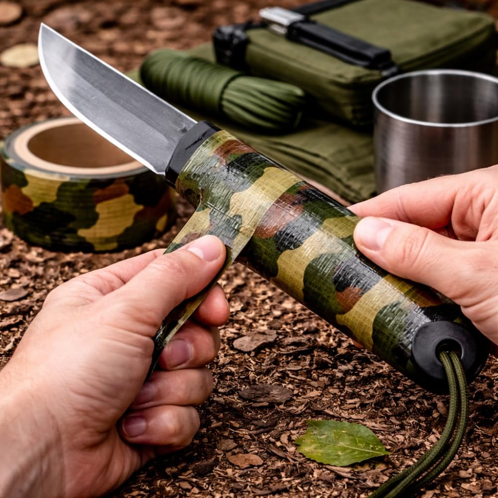 GEKO Adhésif américain toilé camo jungle 50 mm x 25 m