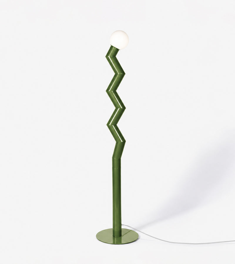 L'avant gardiste Zigmo lampadaire zigzag seventies
