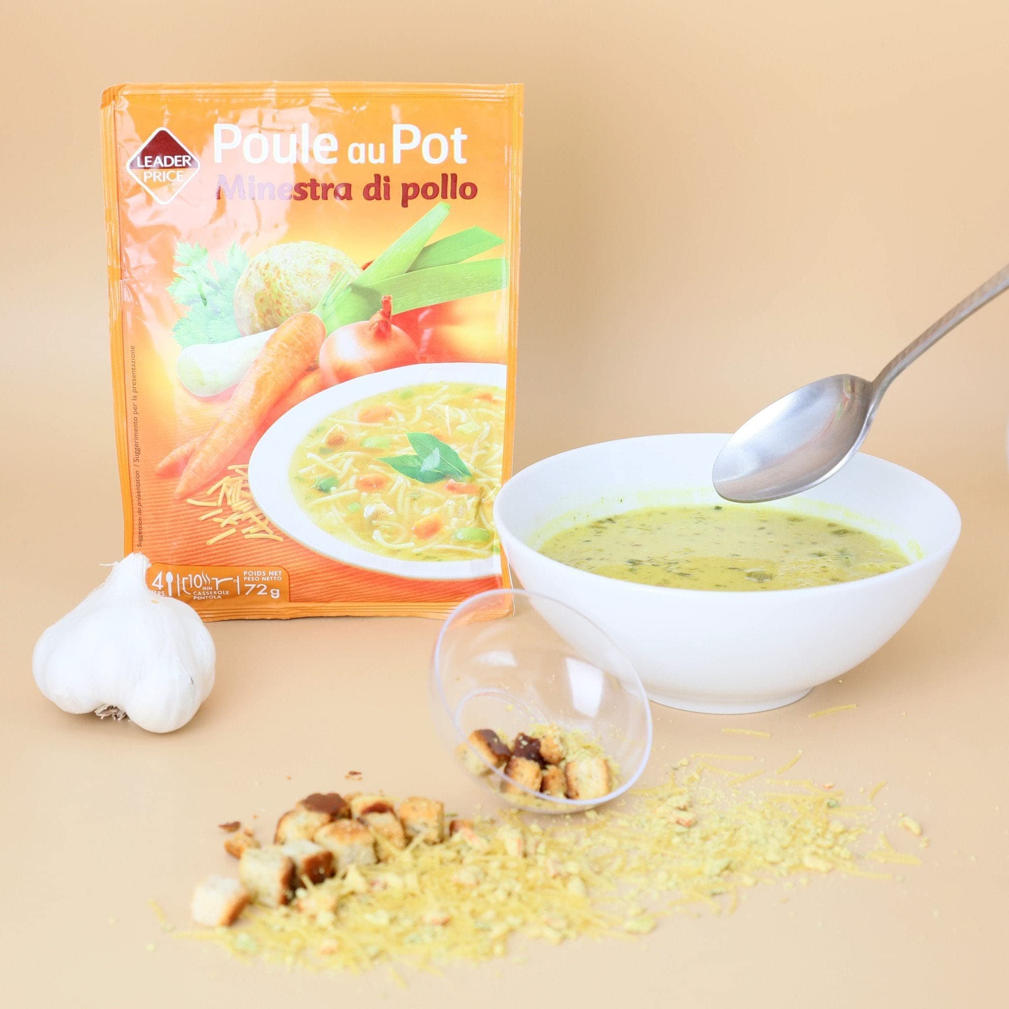 Leader Price Soupes Soupe Poule au Pot 72g Déshydratée