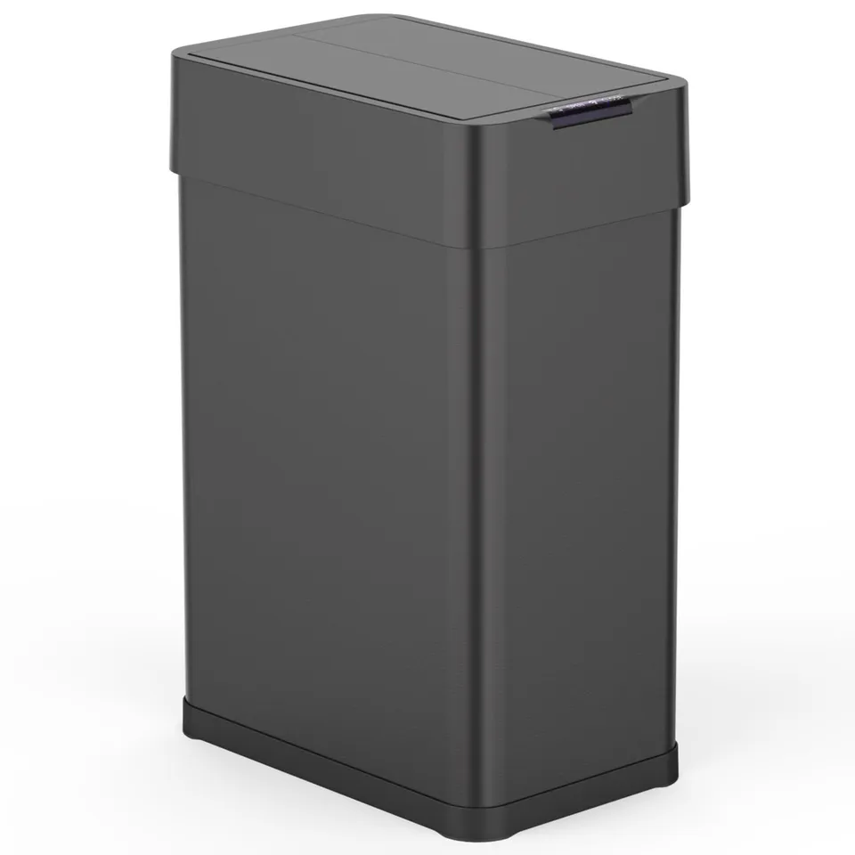 Red Deco Silverlake Black 60L poubelle papillon inox