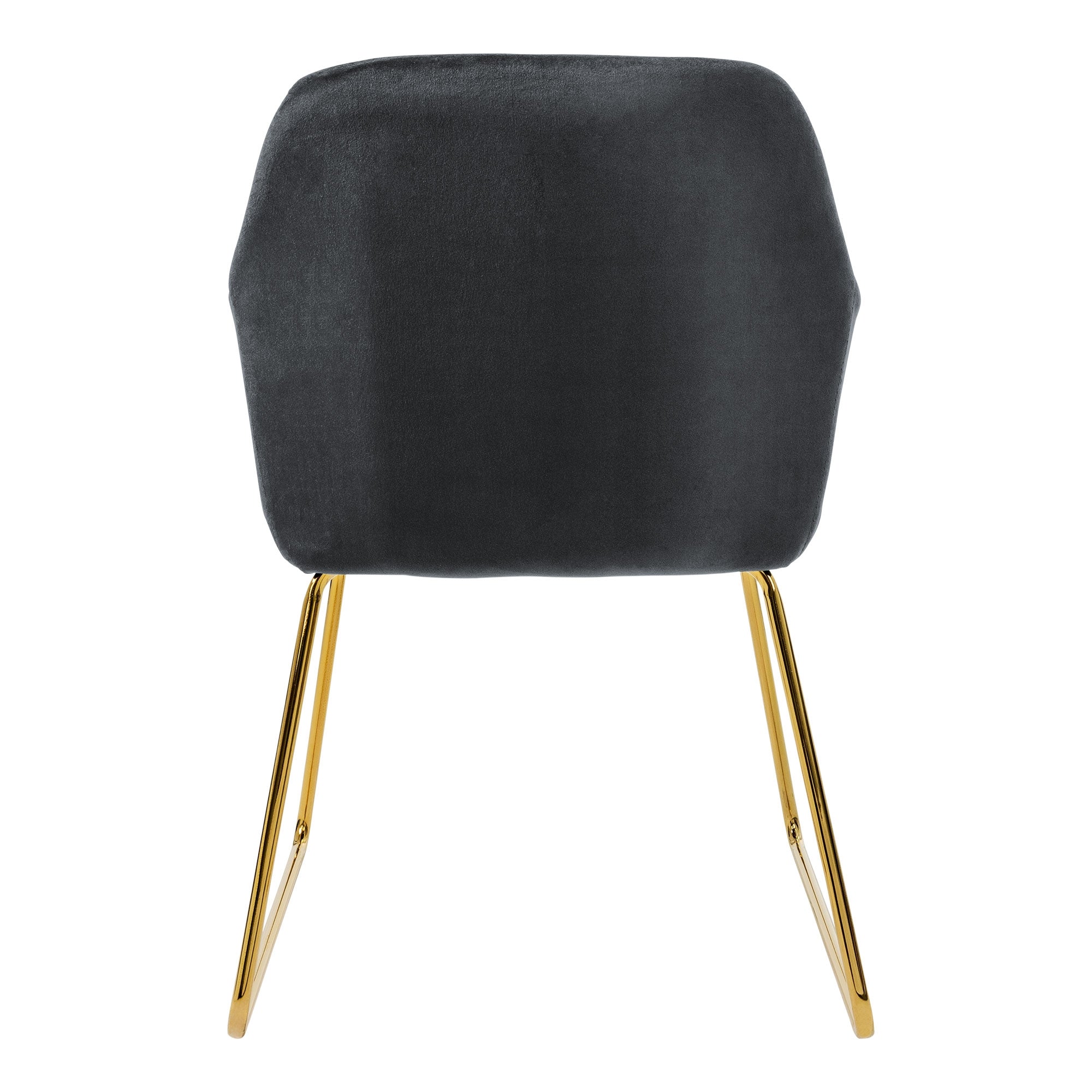 ECD Germany Möbel chaise salle à manger gris velours lot 6 avec accoudoirds