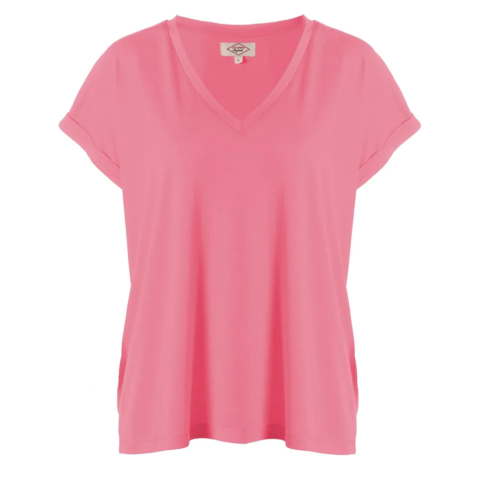 Stokomani Mode tee-shirt fluide rose manche courte M