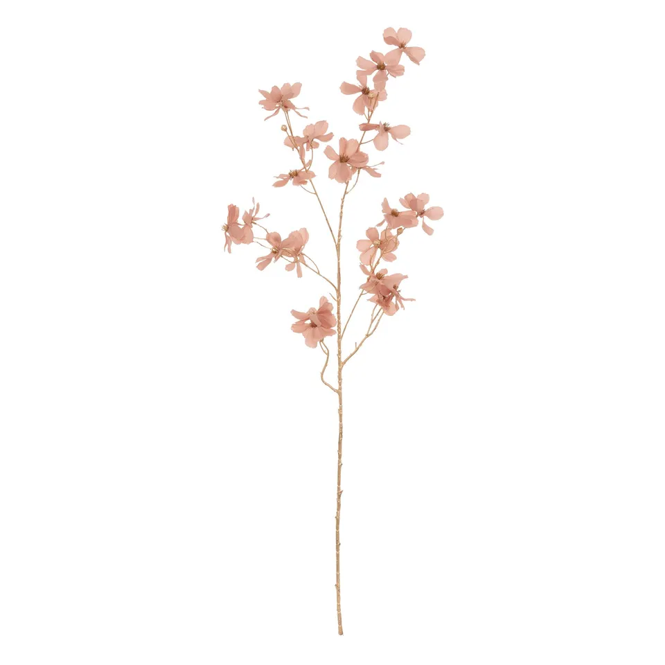 Atmosphera branche décorative multifleurs rose H. 92 cm