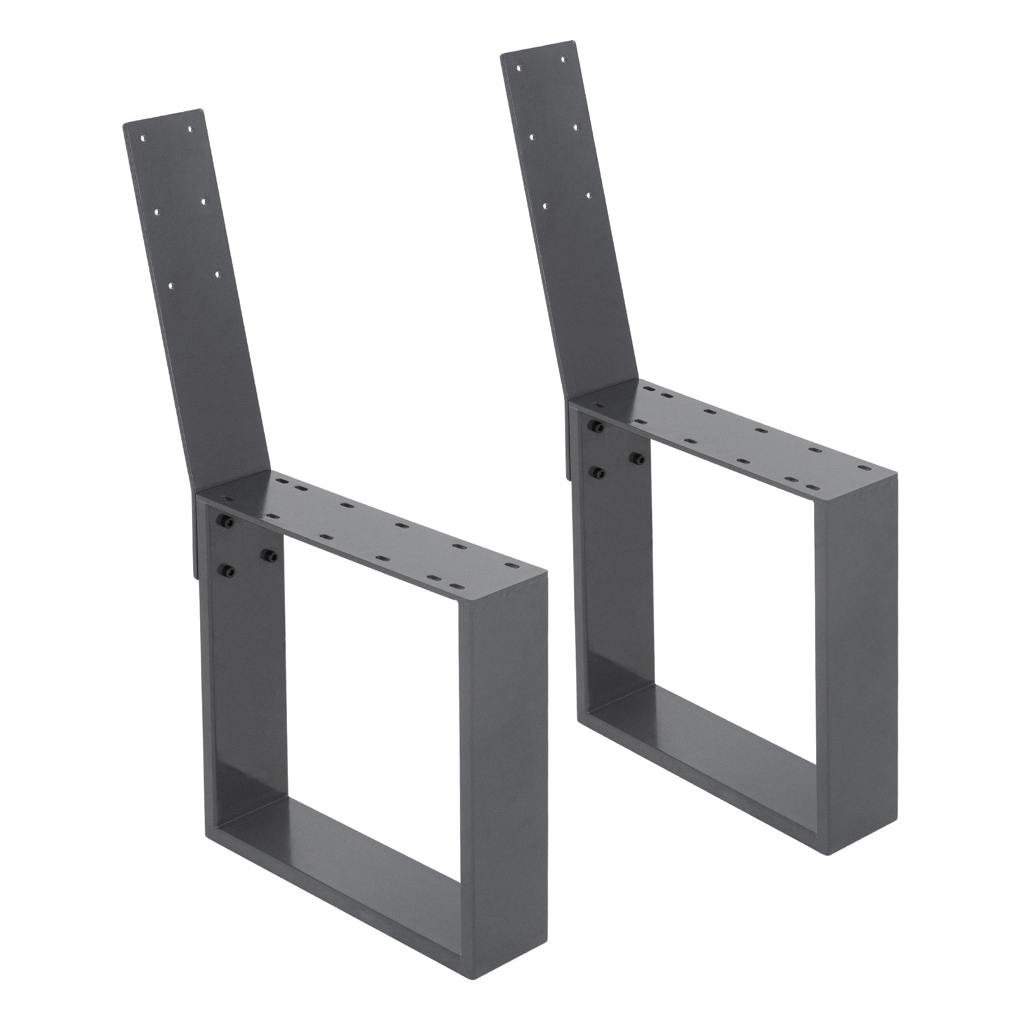 ECD Germany Garten pied de banc acier anthracite 40x78,5 cm lot 2