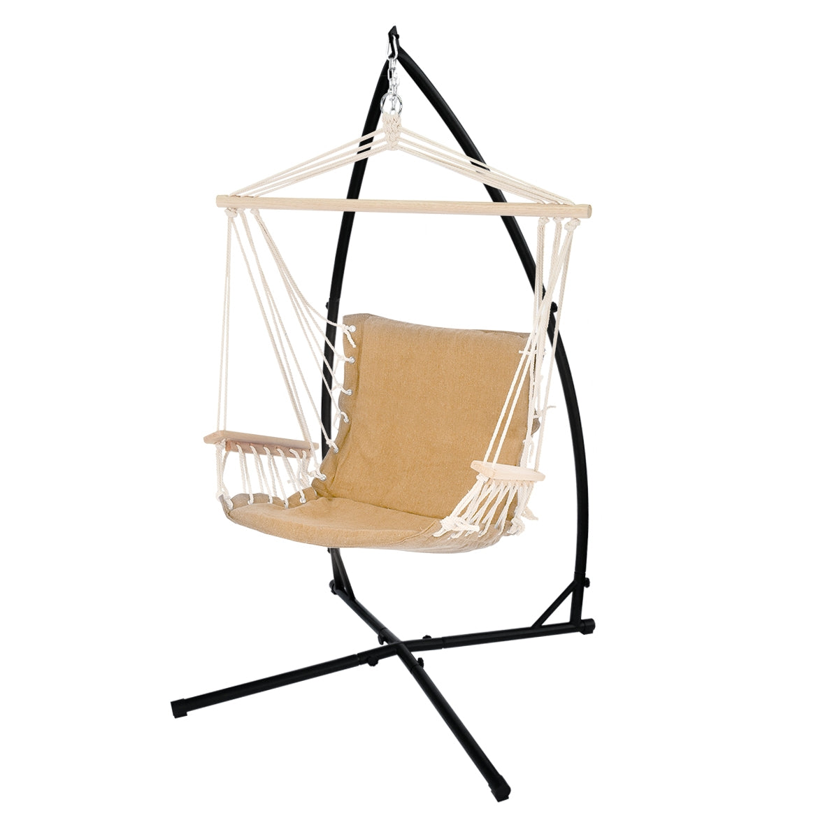 ECD Germany Sport fauteuil suspendu terracotta coton 210cm