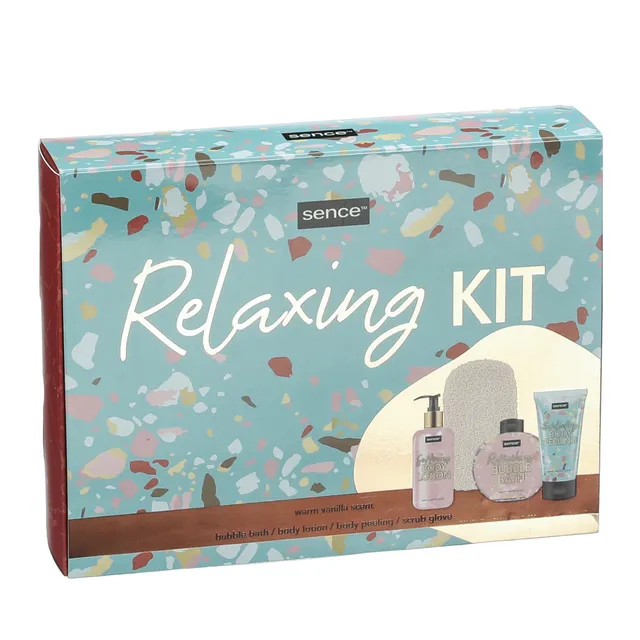 Sence Relaxing coffret bain gel gommage lotion gant