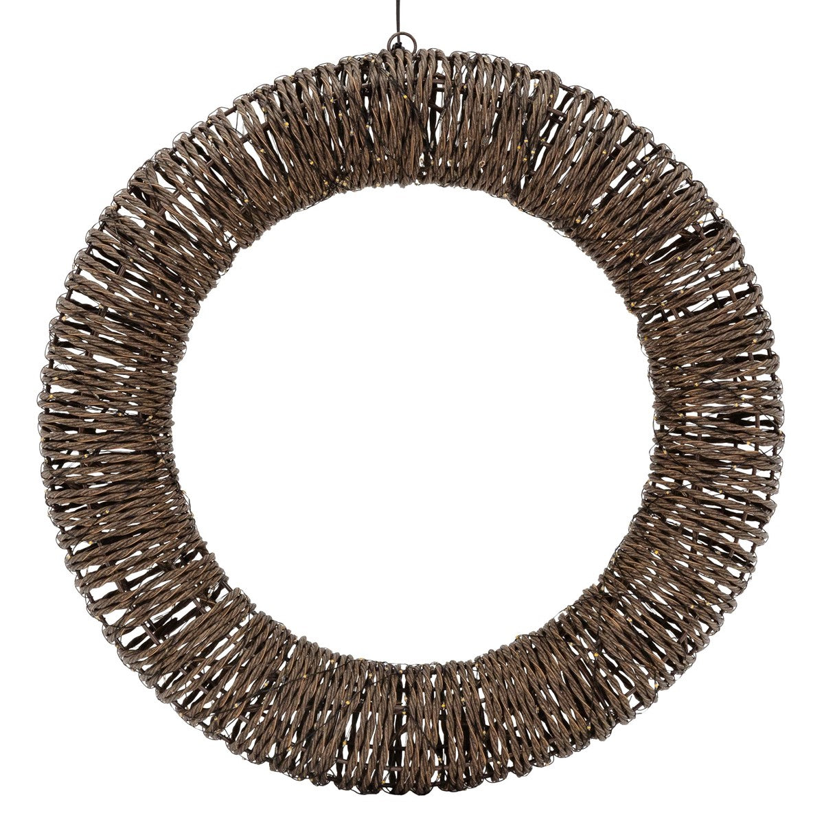 ECD Germany couronne de Noël LED 38 cm blanc chaud métal
