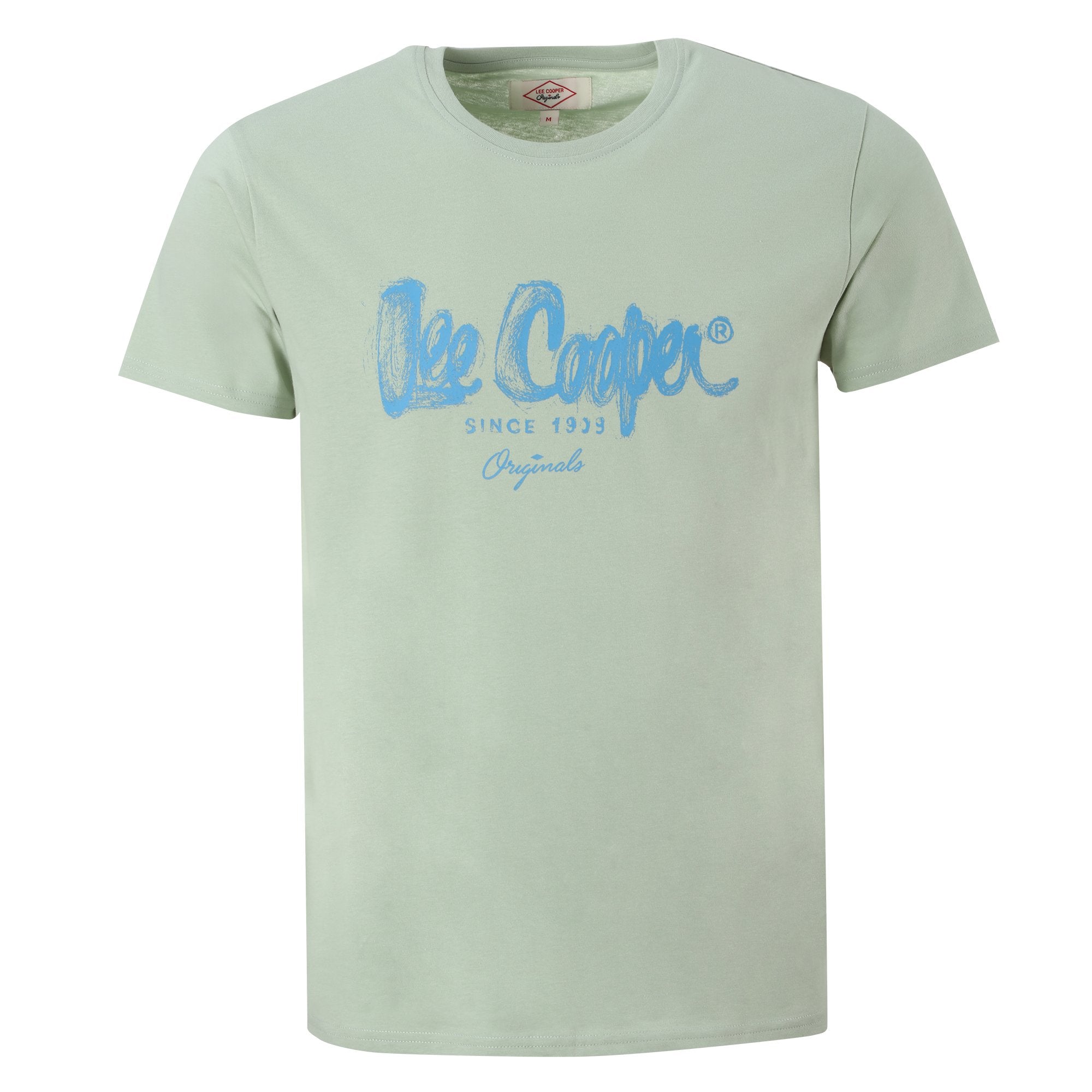 Tee-shirt manche courte vert homme coton