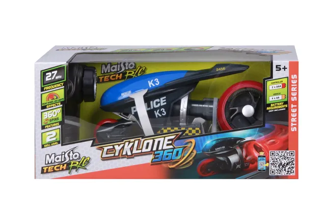 Stokomani Moto de Police Cyklone 360 Radiocommandée Enfant