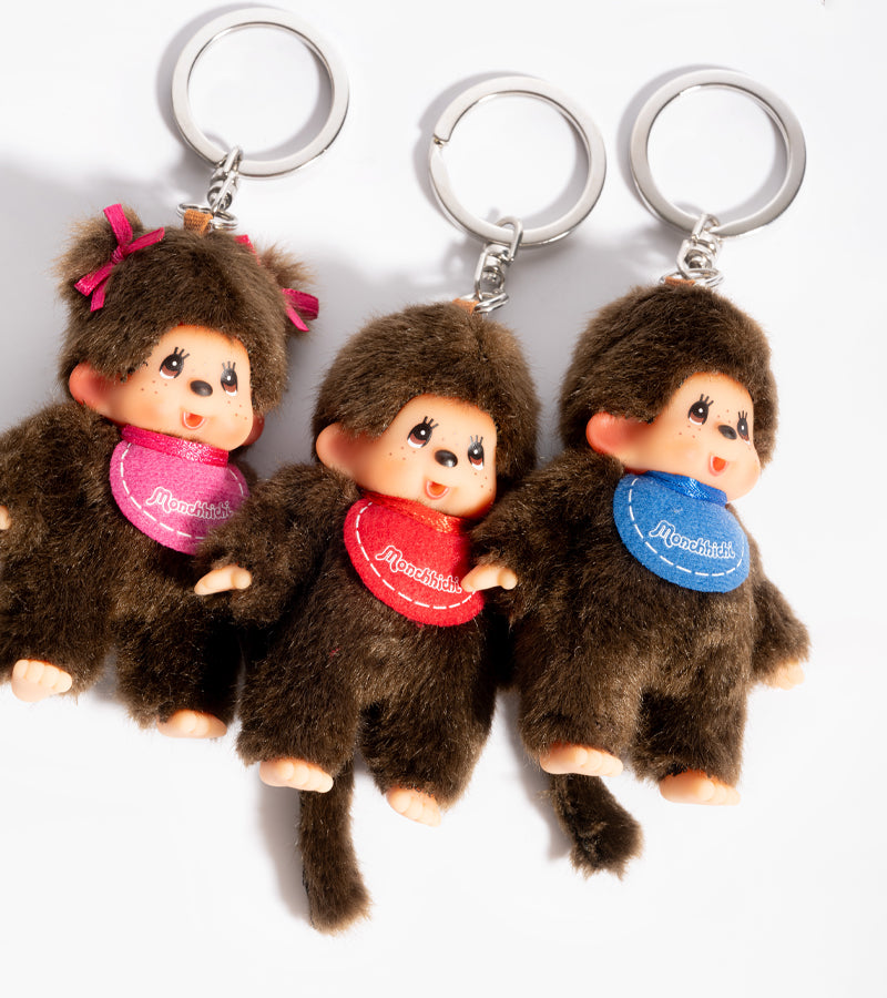 Monchhichi Kiki classique porte-clés peluche surprise