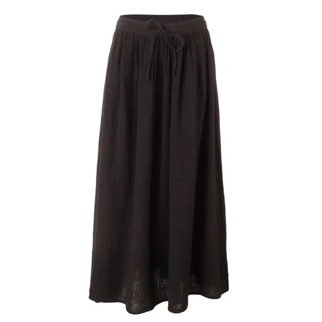 Stokomani Mode Jupe Longue Gaze Coton Noir Taille 38