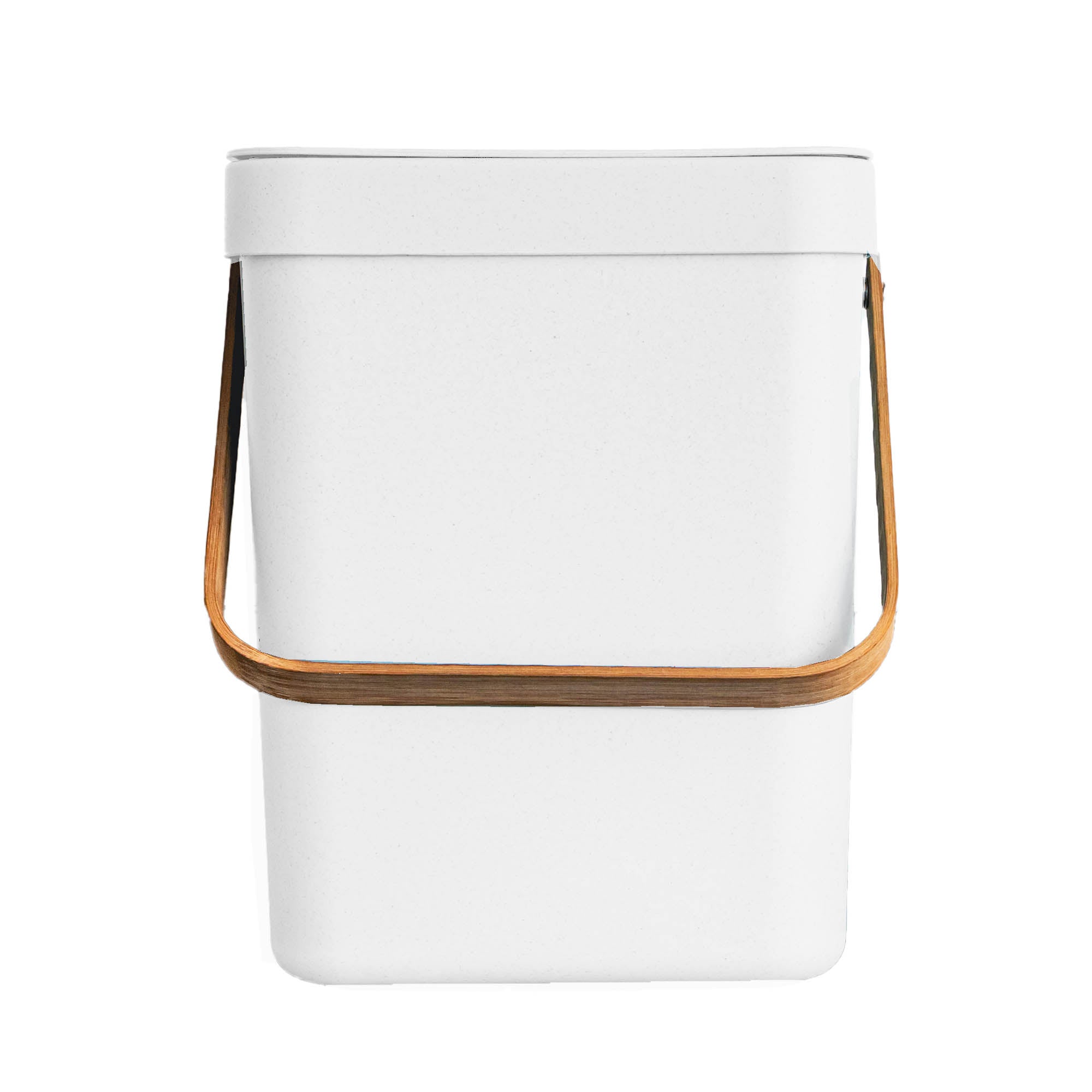 Red Deco Boden poubelle de table 5L blanc plastique bambou