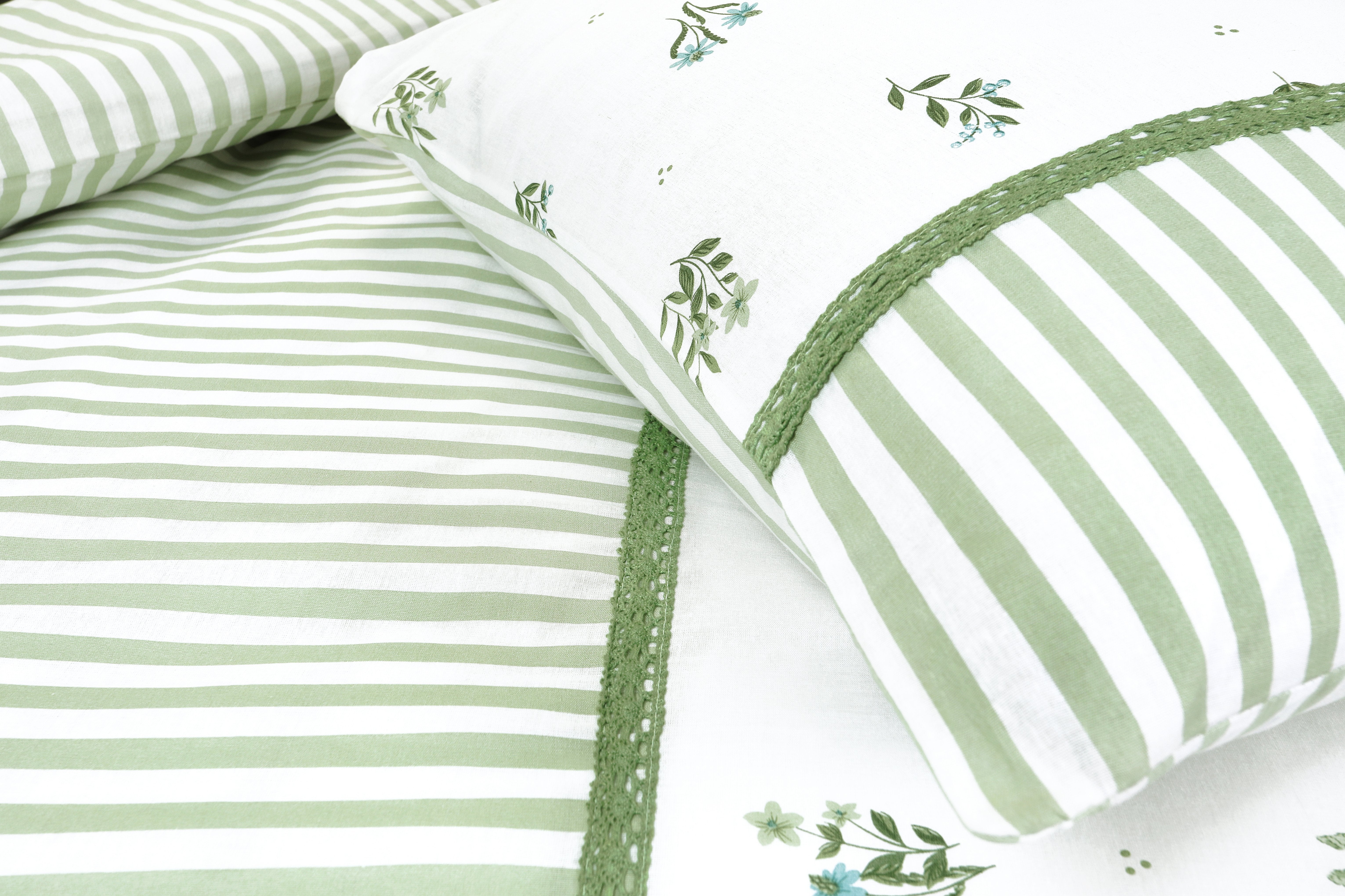 Stokomani Maison parure housse couette 260x240 vert