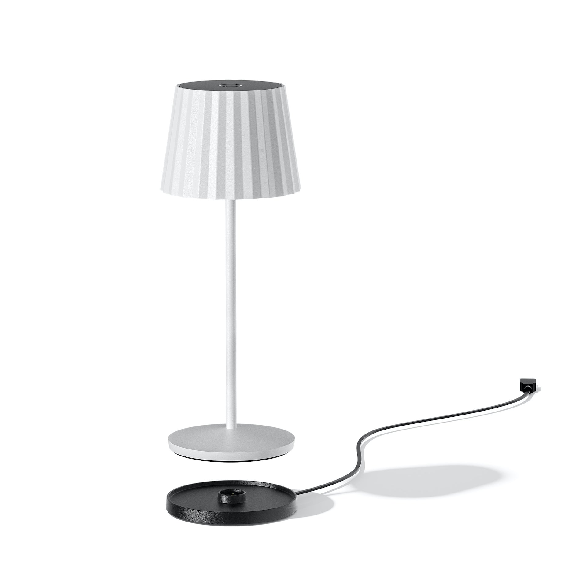 Red Deco Abby White lampe sans fil LED blanc chaud H30 cm