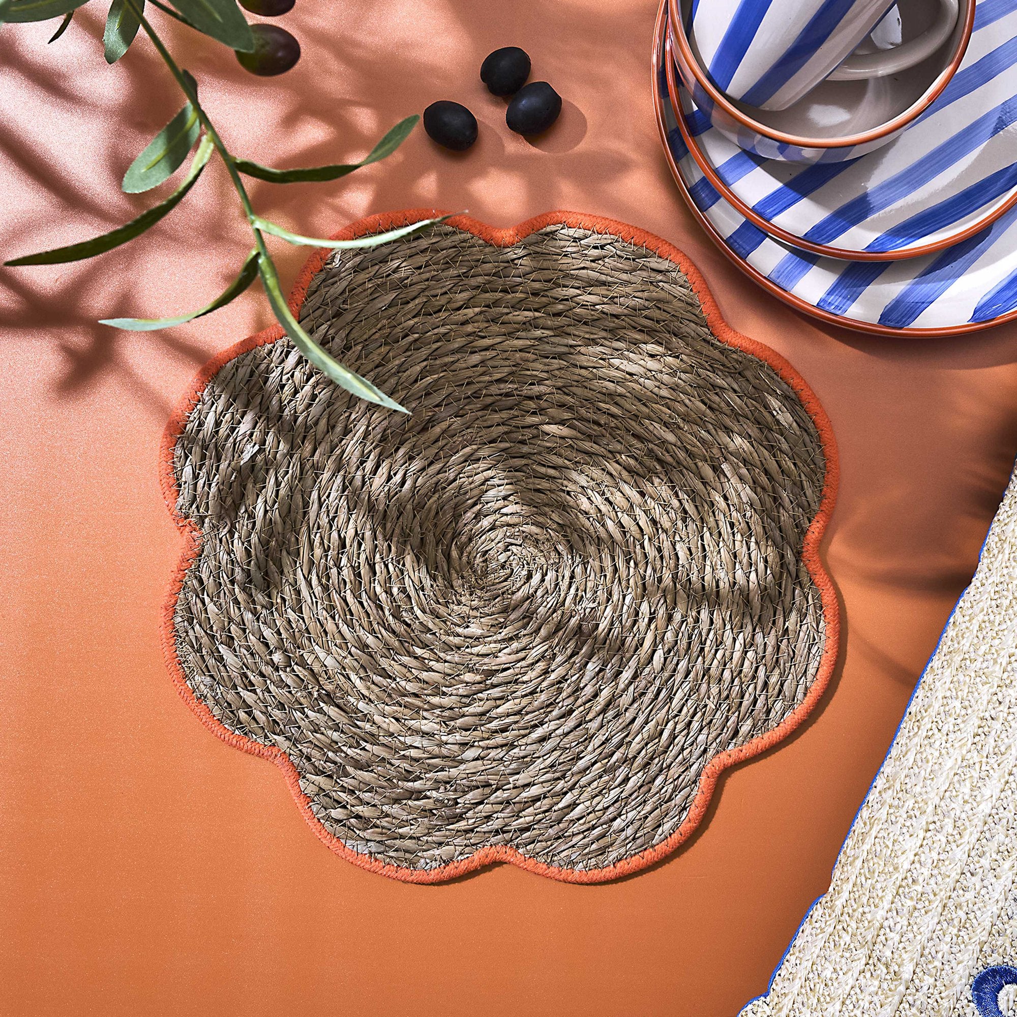 Stokomani Dolce Vita set de table fleur 36cm déco
