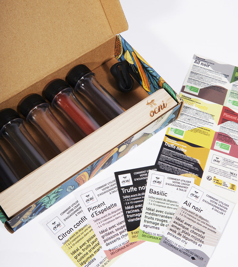 L'avant gardiste L'épicerie Coffret 5 assaisonnements à tailler crayons