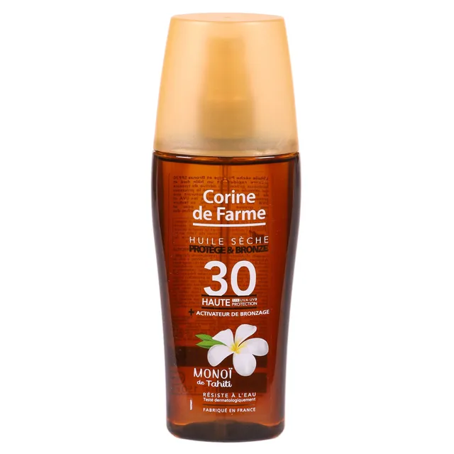 Stokomani Beauté Huile sèche Monoï Tahiti SPF30 bronzage