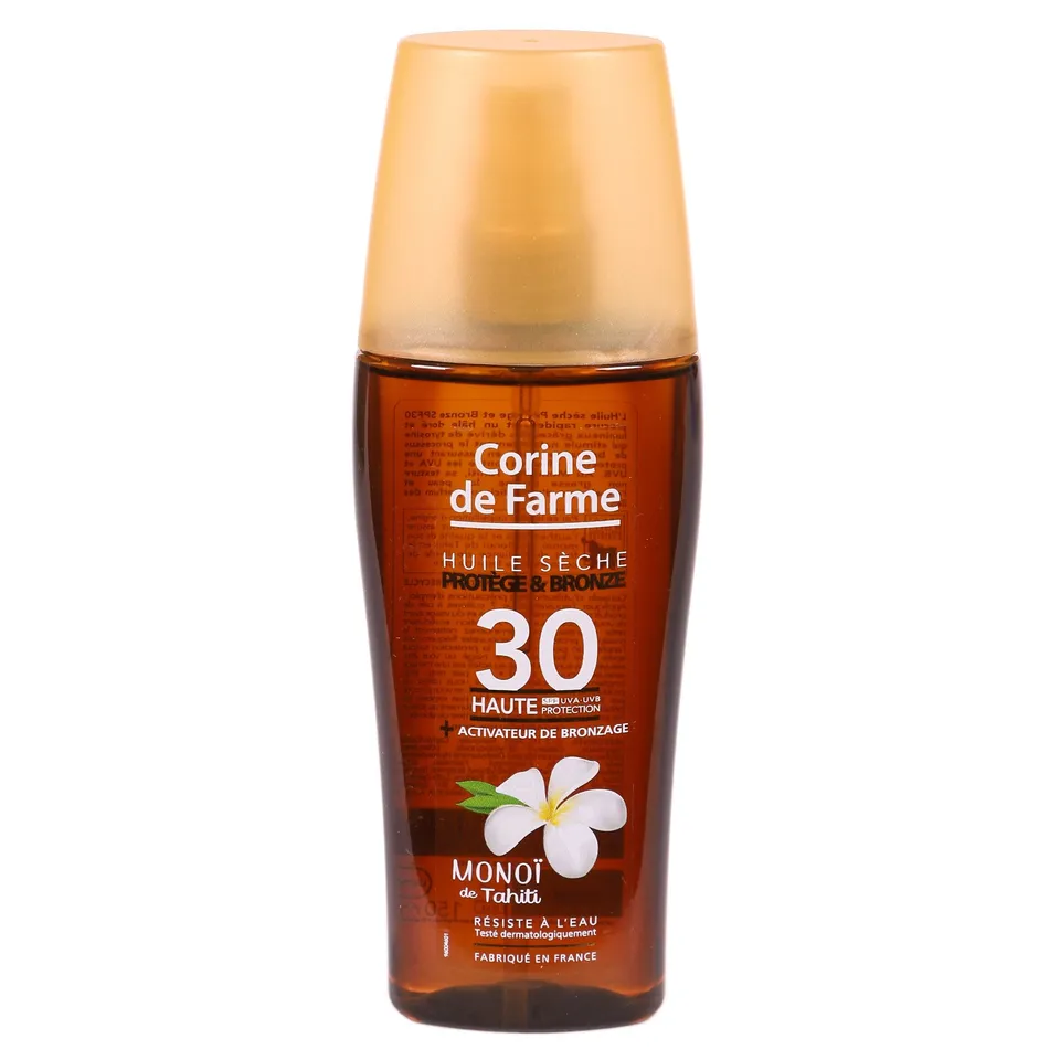 Stokomani Beauté Huile sèche Monoï Tahiti SPF30 bronzage