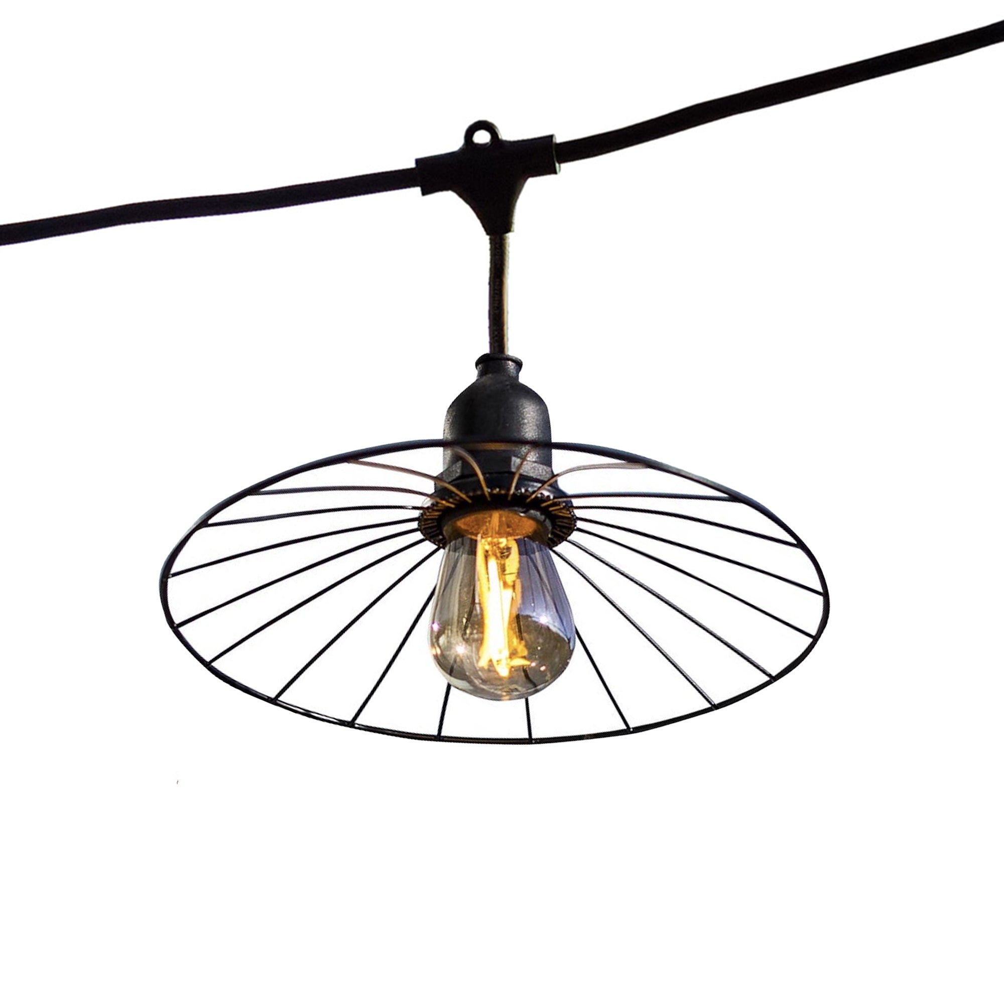 Red Deco Chic Cage guirlande lumineuse E27 acier 6m 10 douilles
