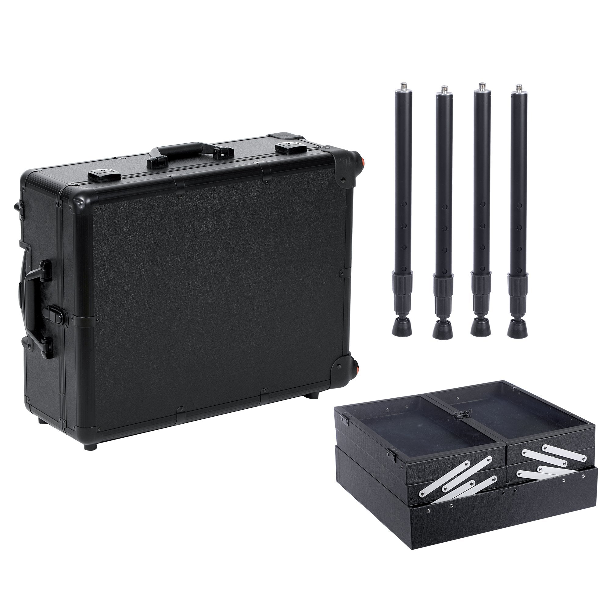 Stokomani valise maquillage pro lumineuse LED 6 ampoules roulettes