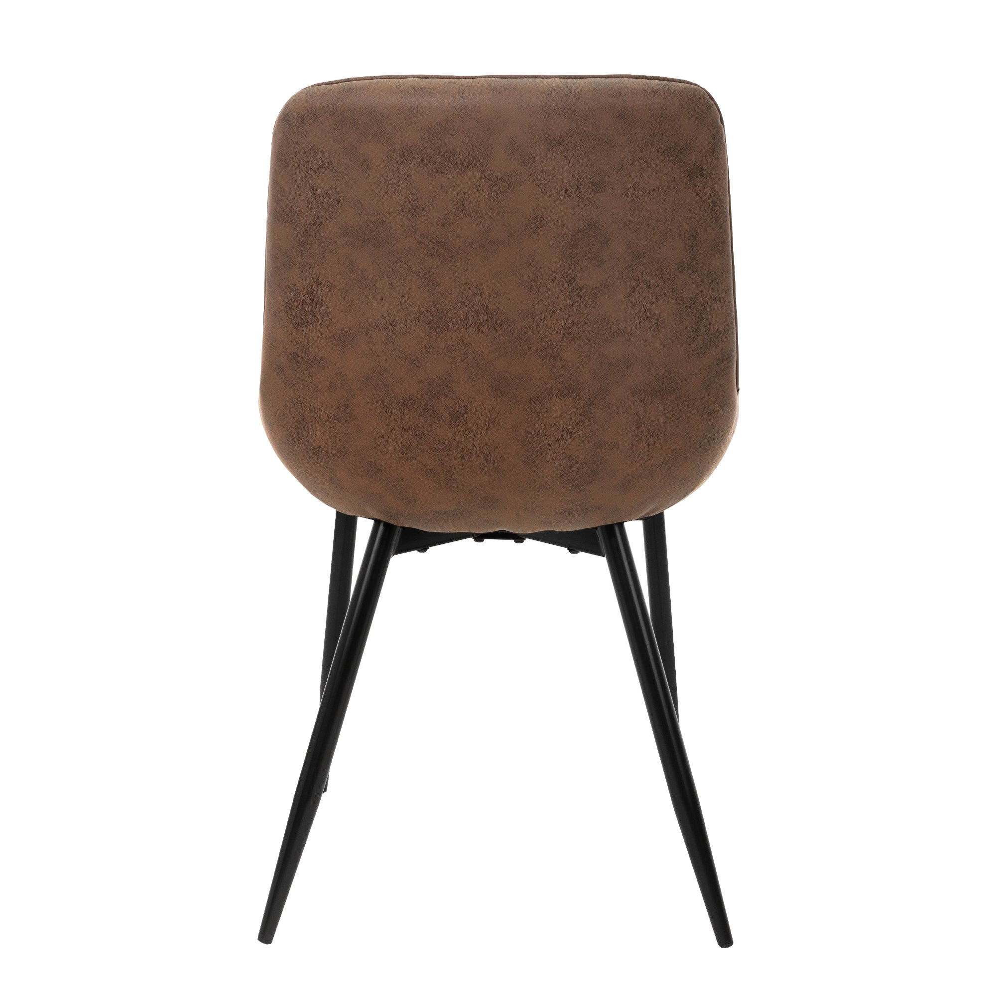 ECD Germany Möbel chaises salle à manger marron lot 4 simili