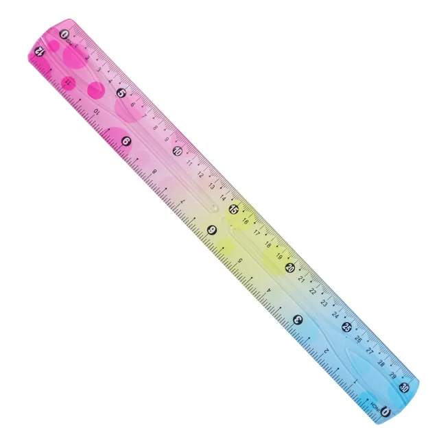 Stokomani Scolaire Règle flexible 30 cm rose incassable