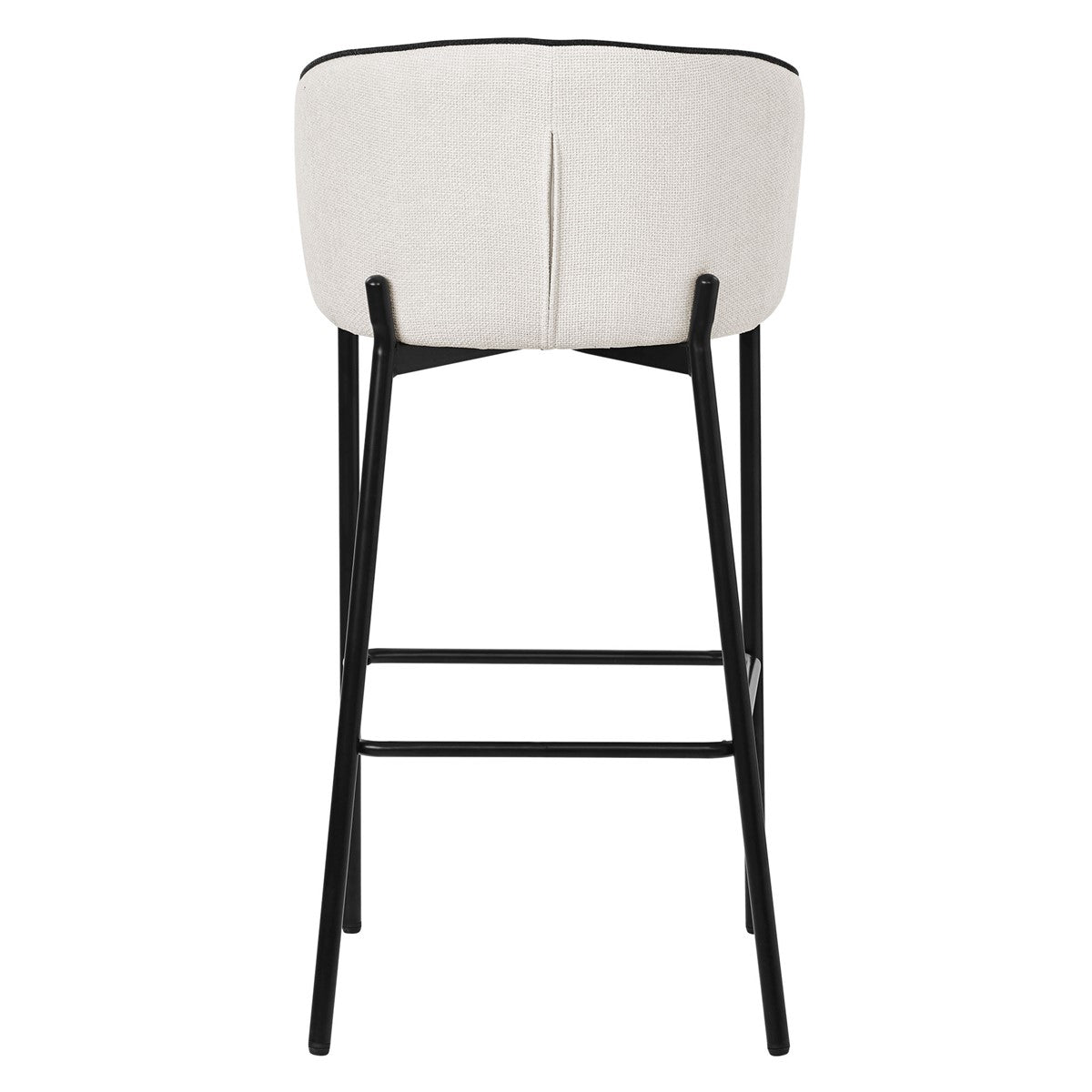 ECD Germany ML-Design Lot 2 tabourets de bar beiges tissu