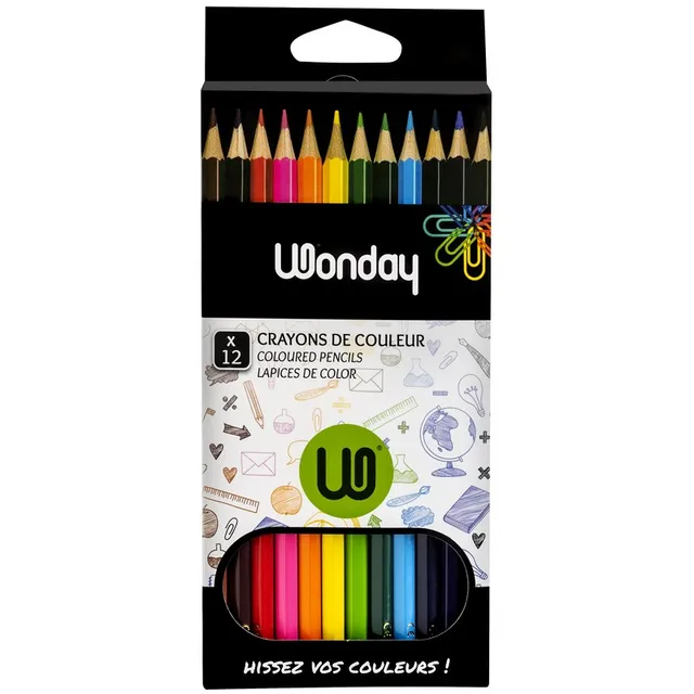 Safe Tool Activités créatives boîte 12 crayons couleur 18 cm