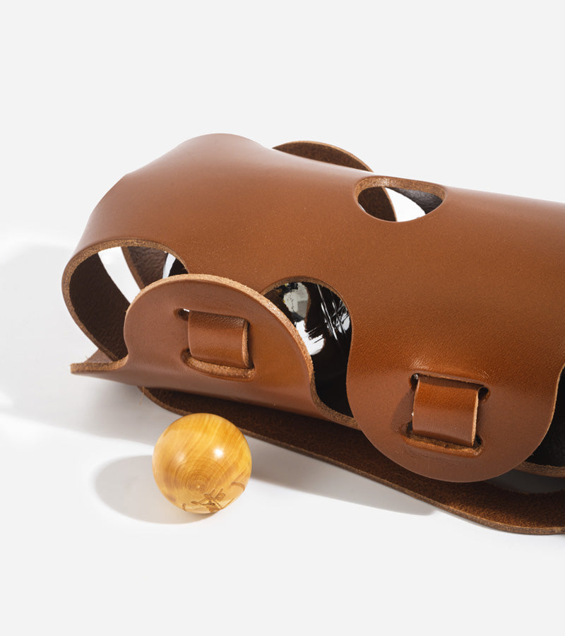 L'avant gardiste Outdoor sacoche pétanque cuir made in France