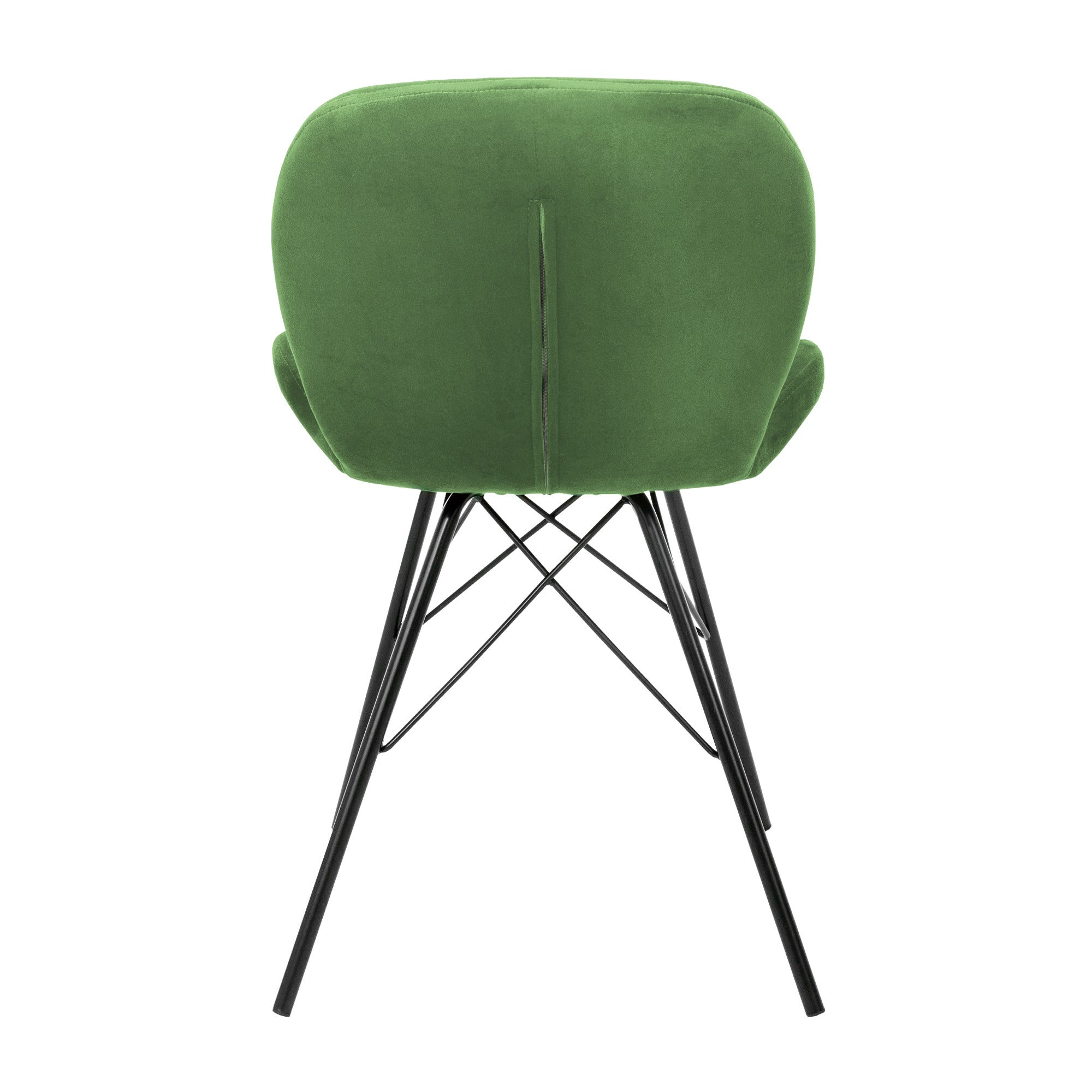 ECD Germany Möbel chaises velours sauge 47 cm lot de 6