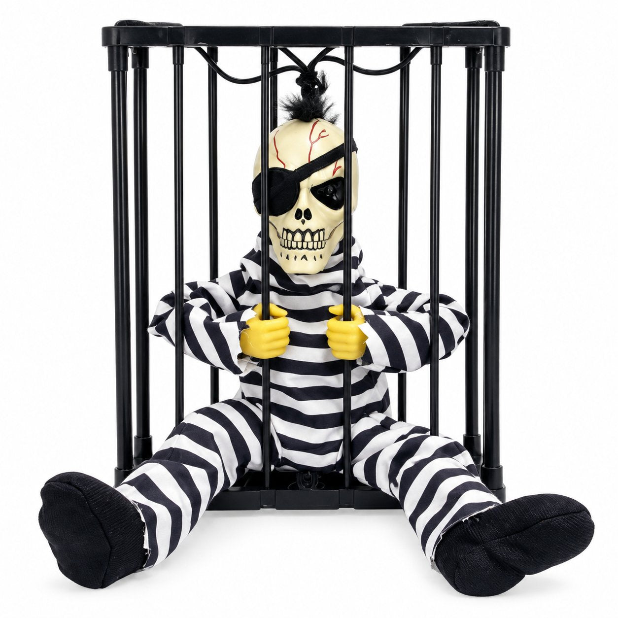 Stokomani Fêtes Personnage horreur cage déco lumineuse 28 cm