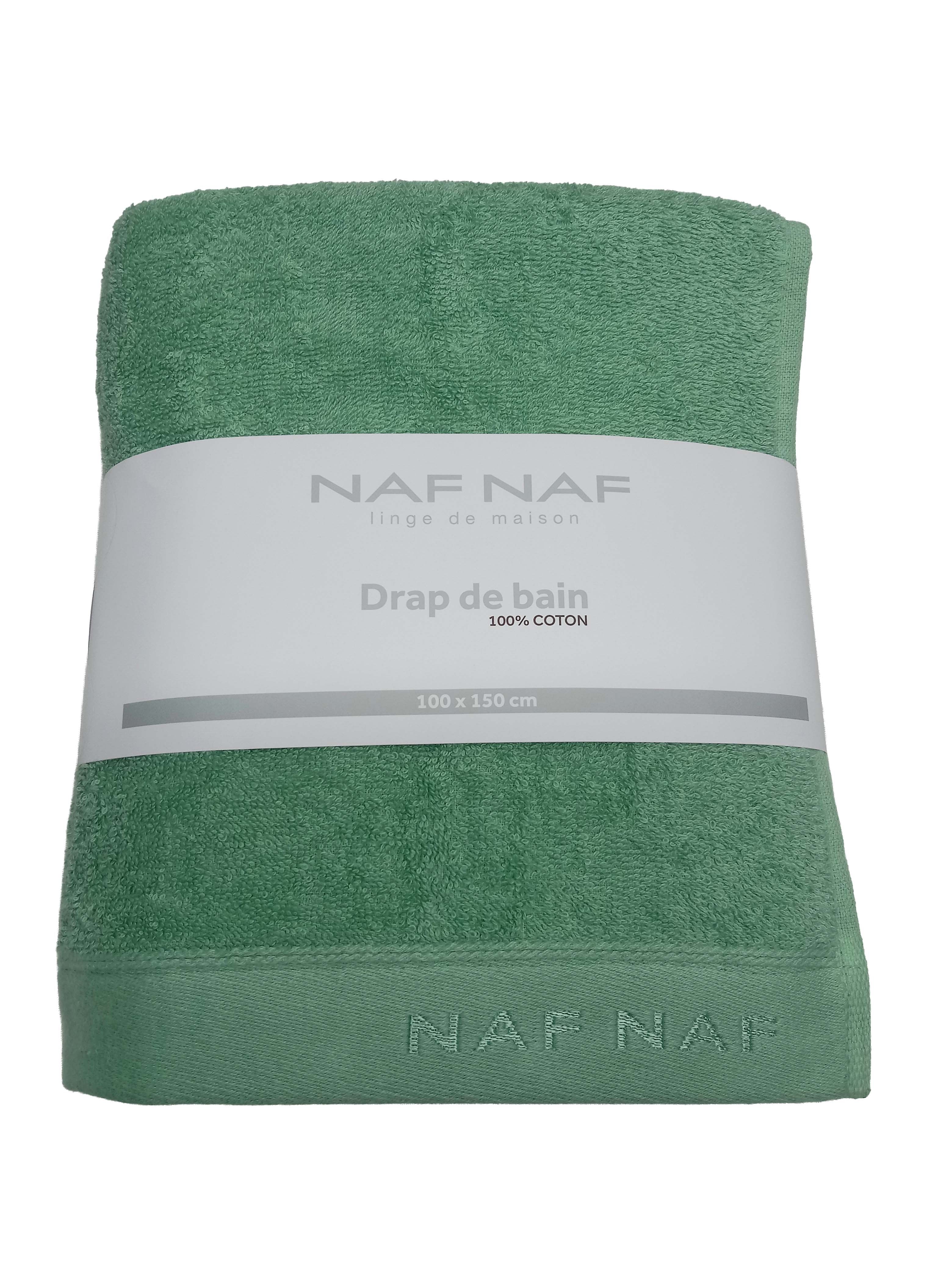 Stokomani Maison Serviette de bain coton vert 100x150 cm