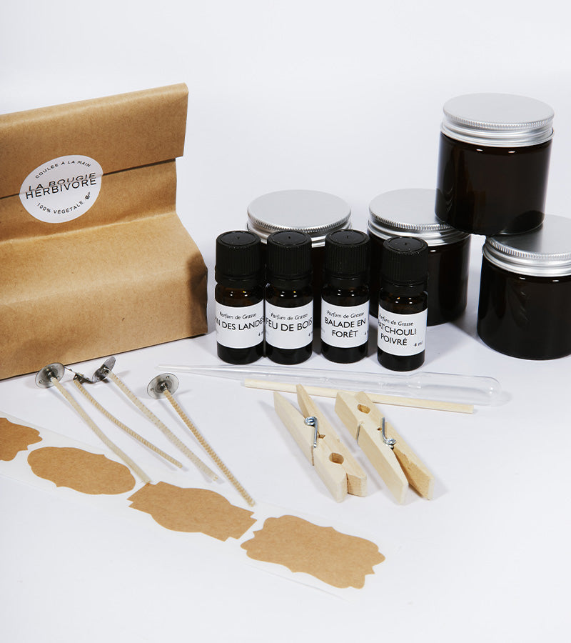 L'avant gardiste Box DIY bougies boisées à faire soi-même