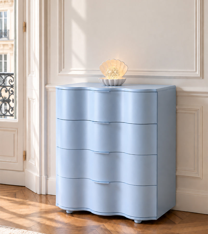 L'avant gardiste Veilleuse Coquillage à paillettes lumineuse