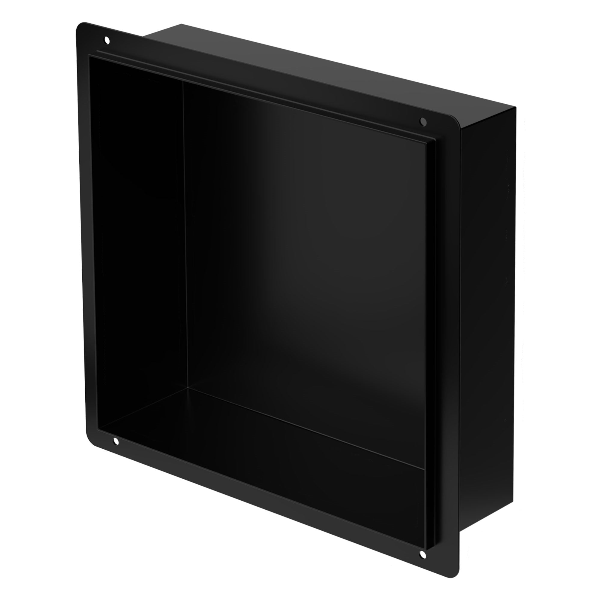 ECD Germany LuxeBath niche douche inox noire 30x30x10 cm