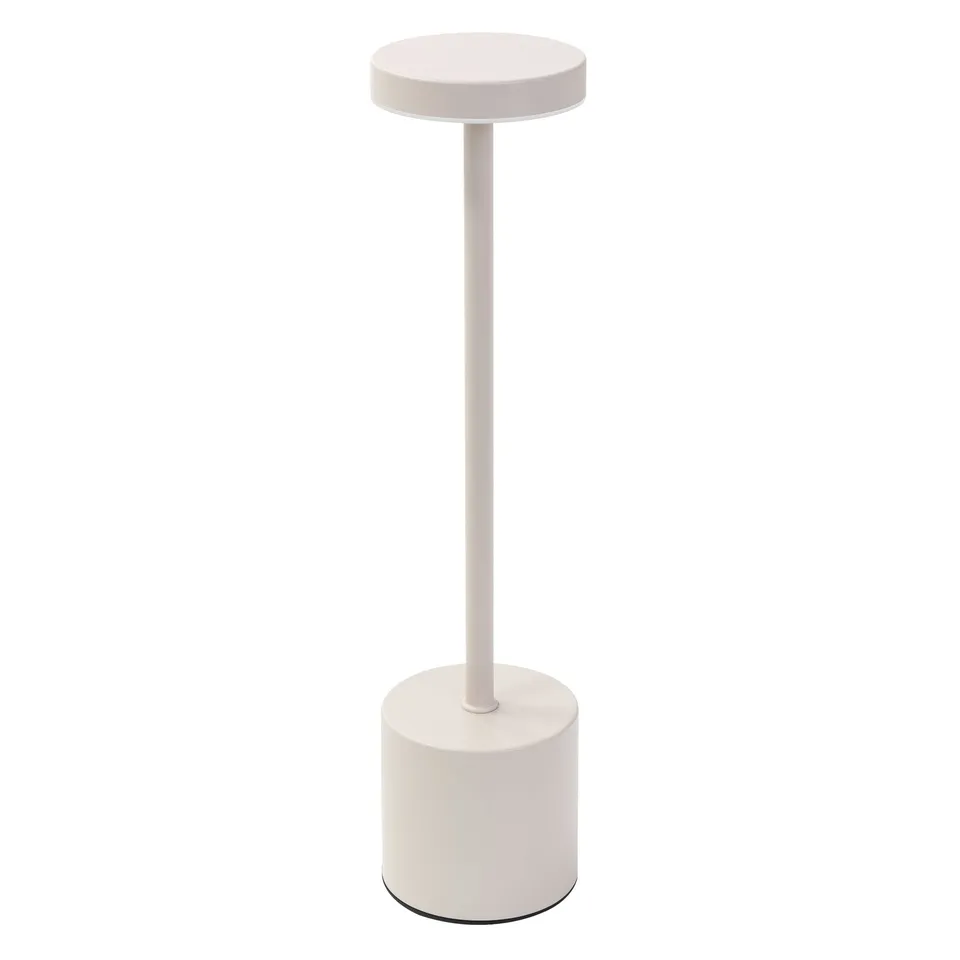 ECD Haus Wohnen ML lampe table sans fil crème 34,5cm